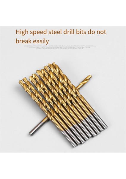 100 Adet Yüksek Hız Çelik Titanyum Kaplama Büküm Matkap 1-3mm Matkap Ağaç Işleme Delik Aracı Seti Matkap Aracı Seti (Yurt Dışından)