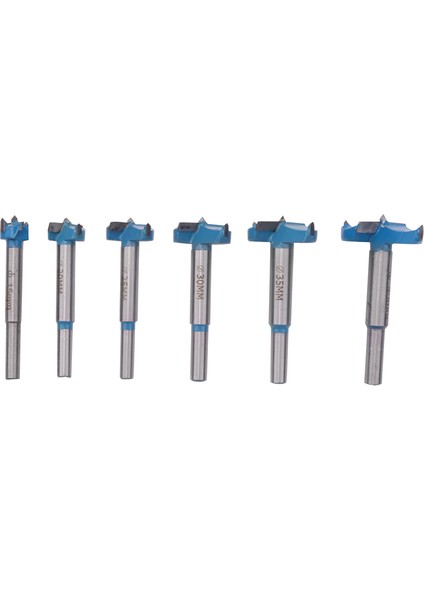 Forstner Matkap Ucu Seti, 15-40MM 6 Adet Karbür Forstner Uçları Yüksek Hız Çelik Ahşap Alet (Yurt Dışından)
