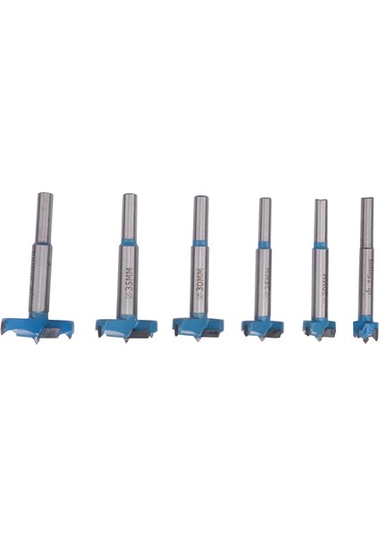 Forstner Matkap Ucu Seti, 15-40MM 6 Adet Karbür Forstner Uçları Yüksek Hız Çelik Ahşap Alet (Yurt Dışından)