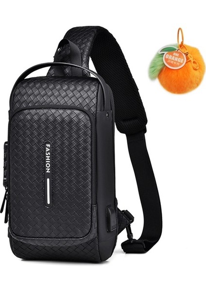 Erkek Pu Göğüs Çantası (Yurt Dışından)