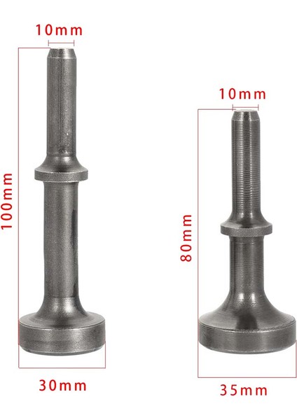 Adet 80MM/100MM Kürek Çekiç Çelik Yumuşatma Pnömatik Sürüklenmeler Hava Çekiç Elektrikli El Aletleri Bit Seti Genişletilmiş Uzunluk Aracı (Yurt Dışından)