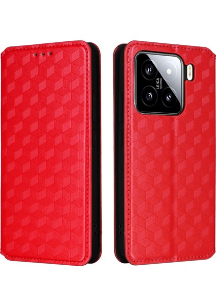 Xiaomi 15 Cüzdan Deri Telefon Kılıfı (Yurt Dışından)