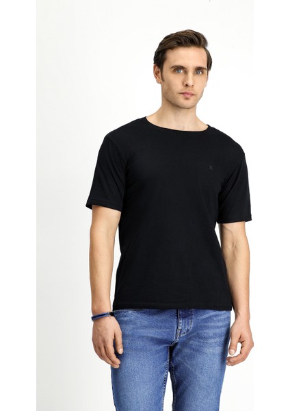 Bisiklet Yaka Slim Fit Dar Kesim Pamuk 3'lü Tişört Seti fiyatları