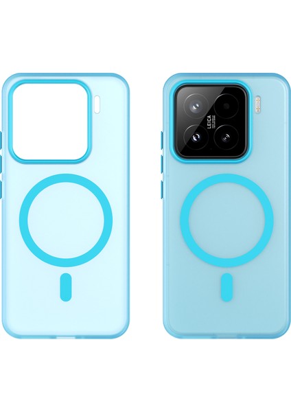Xiaomi 15 Tpu + Pc Magsafe ile Uyumlu Ince Mat Yarı Saydam Telefon Kapağı (Yurt Dışından) fiyatları