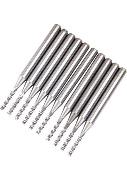 10 Adet Kesici Karbür Pcb Parmak Freze 1,5 mm (Yurt Dışından)
