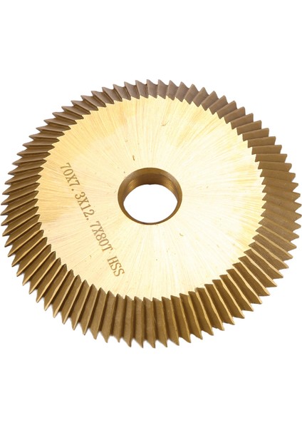 1 Adet Titanyum Kaplamalı Anahtar Makinesi Kesici 70X7.3X12.7MM 80T Hss Anahtar Çoğaltma Makinesi Testere Bıçağı Anahtarları Kesmek Için Çilingir Araçları (Yurt Dışından)