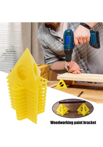 50 Adet Mini Boya Standları Araç Seti Ağaç Işleme Boya Rafı Boya Püskürtme Braketi Yardımcı Üçgen Boya Pedi (Yurt Dışından) indirimleri