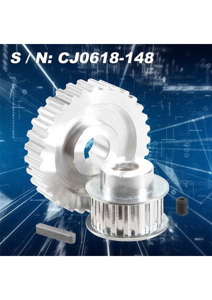 2 Adet Metal Senkron Kasnak Dişli Motor Kayış Dişli Tahrik Çarkı Dişli S/n CJ0618 Mini Torna Dişlileri, Metal Kesme Makinesi Dişlileri (Yurt Dışından)