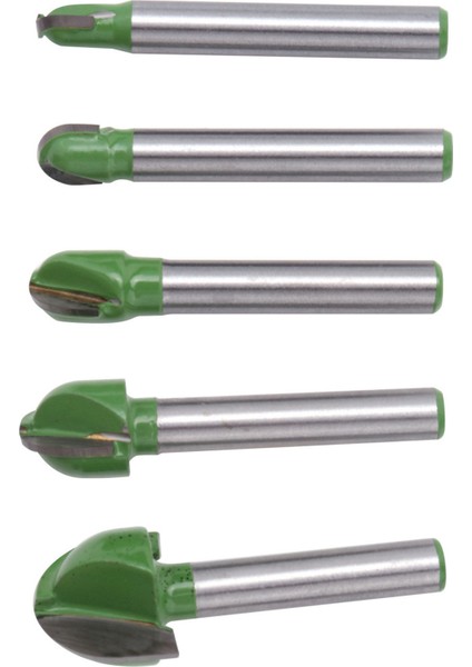 5 Adet 6mm Shank Yuvarlak Uçlu Freze Uçları Seti End Mill Yuvarlak Koy Kutusu Katı Karbür Cnc Yarıçapı Çekirdek Freze Ucu (Yurt Dışından)