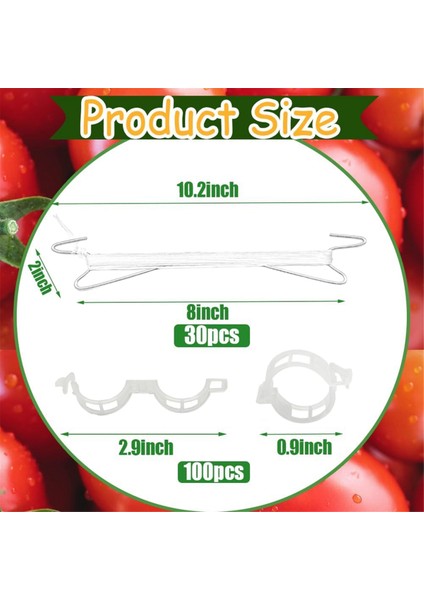 Ipli Domates Kancaları, Bitki Destek Klipsleri, Tırmanıcı Bitkiler Için Domates Destek Kancası, Domates Tutucu Kancaları (Yurt Dışından) fırsatları