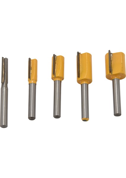 5 Parça Düz Dado Yönlendirici Ucu Seti Seti Karbür Ahşap Freze Kesici Aletler, Kesme Çapı 1/4 Inç, 3/8 Inç, 1/2 Inç, 5/8 Inç, 3/4 Inç, 1/4 Inç Şaft (Sarı) ) (Yurt Dışından) fiyatları