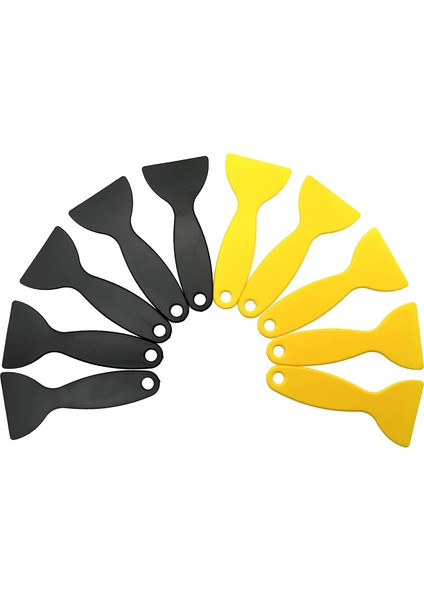 10 Adet Plastik Spatula Reçine Kazıyıcı, Esnek Boya Kazıyıcı Macun Bıçağı Hava Kabarcığı Sökücü Etiket Kurulum Aracı (Yurt Dışından)