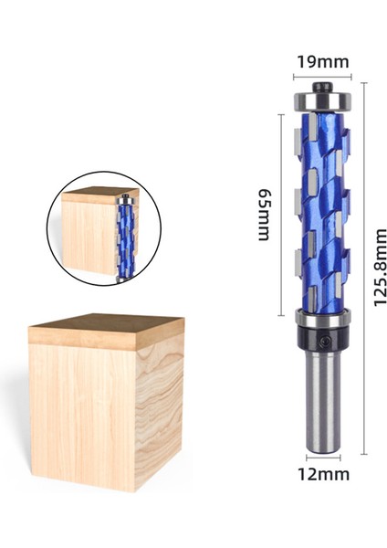 12MM - Saplı Freze Ucu Masif Spiral Çift Yataklı Freze Ucu Ağaç Işleme Delme 12X19X65MM (Yurt Dışından) fiyatları