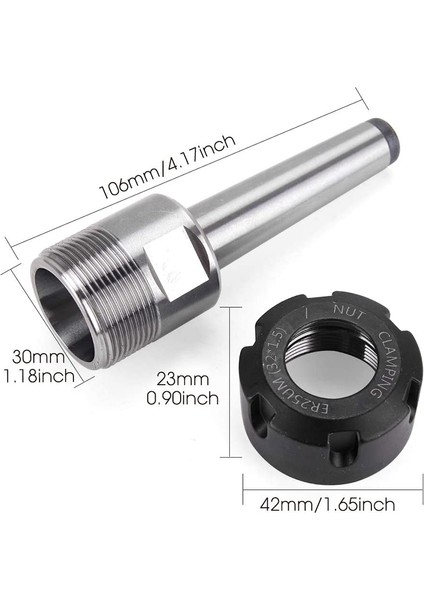 ER25 Pens Seti Aynası, Mt2 ER25 M10 Motor Uzatma Çubuğu, Cnc Gravür Makinesi Veya Freze Torna Aleti ile (Yurt Dışından)