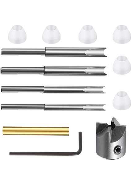 Ahşap Işleme Kalem Namlusu Kesme Seti, Karbon Çelik Kesici Şaftlı Kesme Sistemi, Kesme Seti, Kalem Seti Hazırlığı Için (Yurt Dışından)