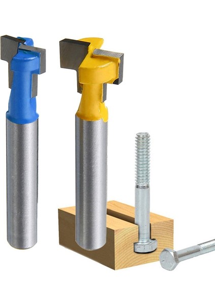 1/4 Inç Shank T-Yuvası Kesici Yönlendirici Bit Çelik Saplı 3/8 Inç ve 1/2 Inç Uzunluk Ağaç Işleme Kesiciler Elektrikli El Aletleri Için (Yurt Dışından) fiyatları
