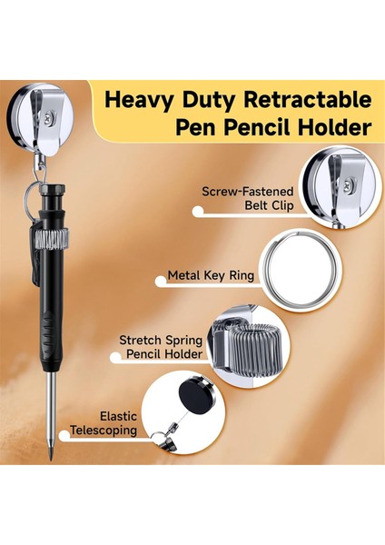 Ahşap Işleme Kalem Seti, Derin Delikli Mekanik Ahşap Işleme Kalem Seti, Ahşap Işleme Için Geri Çekilebilir Çekme Kalem Tutucu ile (Yurt Dışından) modelleri