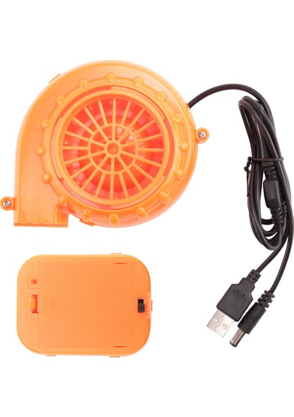 Dinozor Kostümü Veya Maskot Kafası Veya Diğer Şişme Oyun Kostüm Seti Için Mini Üfleyici Fan, Turuncu (Yurt Dışından)