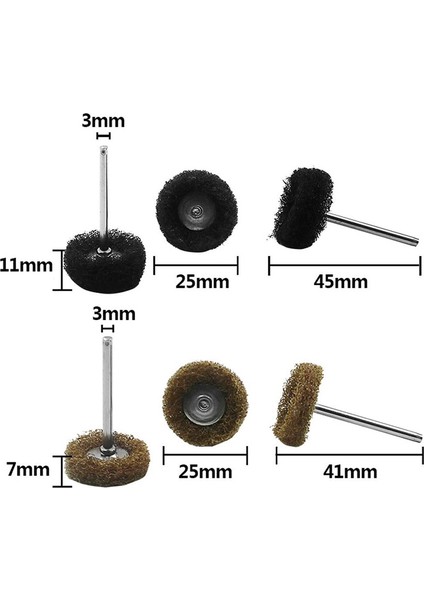 Aşındırıcı Parlatma Tekerlekleri, Dremel Döner Alet Için Parlatma Parlatma Çarkı Seti 80/150/240/300 Grit (40 Adet) (Yurt Dışından)