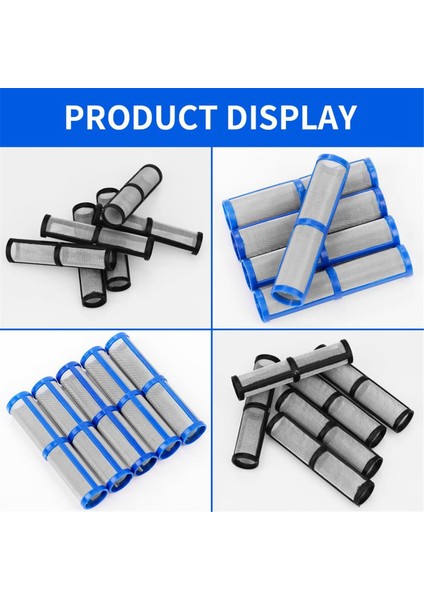 12 Adet Havasız Boya Püskürtme Manifold Filtresi 390 395 490 495 595 Pompa Manifold Süzgeci 246384 60MESH ve 246382 100MESH (Yurt Dışından)