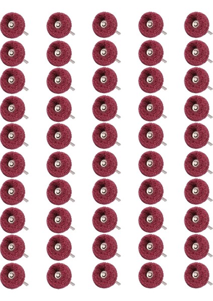 50 Adet 1 Inç Aşındırıcı Tekerlek Parlatma Parlatma Tekerlek Matkapları, 240 Irmik 1/8 Inç Shank Ovma Pedi Aşındırıcı Parlatma Tekerlekleri (Yurt Dışından)