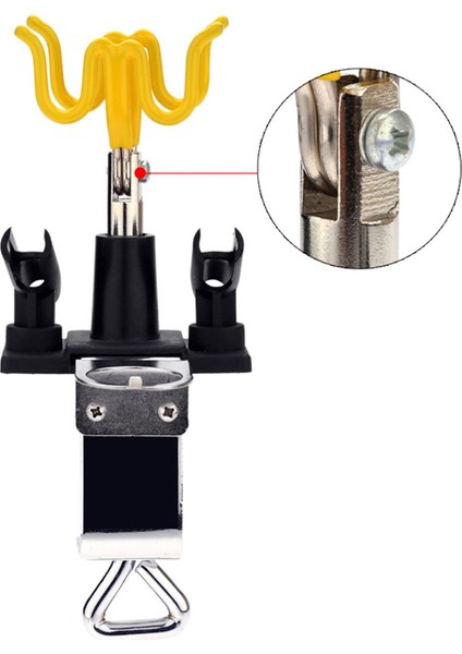 Airbrush Tutucu Kelepçeli Stand Seti 4 Montajlı Airbrush Masaüstü Tezgah Istasyonu Airbrush Için 360 Derece Döndürülebilir Eğim Seti (Yurt Dışından)