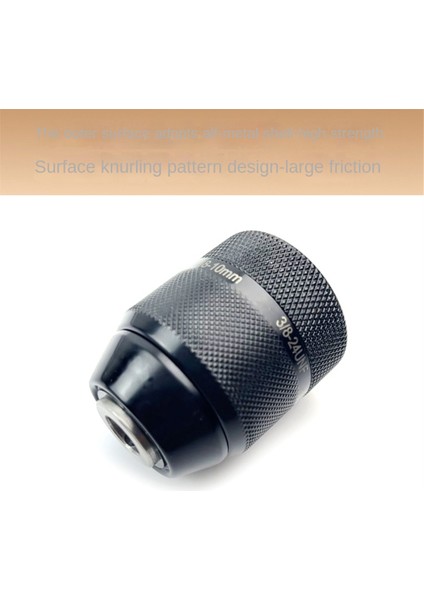 3/8-24UNF Konu 0.8MM-10MM Metal Matkap Chuck Adaptörü El Matkabı Için Uygun Elektrikli Çekiç/elektrikli Darbeli Matkap A (Yurt Dışından)