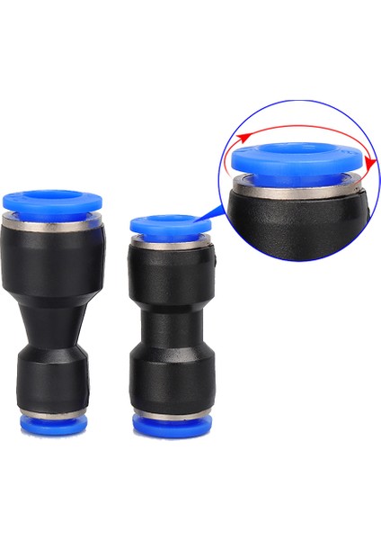 100PC Lot Pg4-6mm 6-8mm 6-10MM Hava Pnömatik Düz Bağlantı Parçalarına Tek Dokunuşla Uydurma Plastik Hızlı Konnektörler PG12-10 (Yurt Dışından)