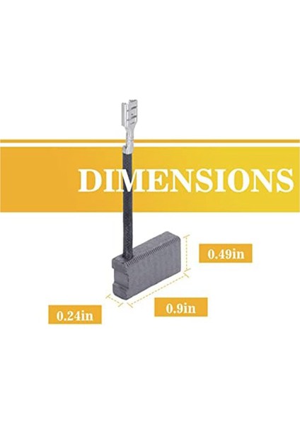 381028-02 Güvenilir Karbon Fırçalar DW718 / DWS780 / DW717 / DW708 Gönye Testere Için Uyumlu Yedek Parçalar (Yurt Dışından)