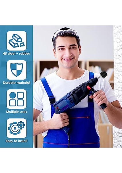 Çekiç Kafası Yuvarlak Şaft, Ağır Hizmet Tipi Çelik Aşınmaya Dayanıklı Döner Çekiç Kafası, Metal Sac Duvar Karosu Çekiçlemek Için 2 Adet (Yurt Dışından)