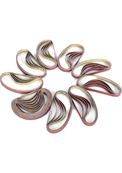 50 Adet Zımpara Bantları 330X10MM Zımpara Dosyası Araçları P40 - P600 Aşındırıcı Zımpara Ekran Bandı Elektrikli Alet Aksesuarı Ahşap (Yurt Dışından)