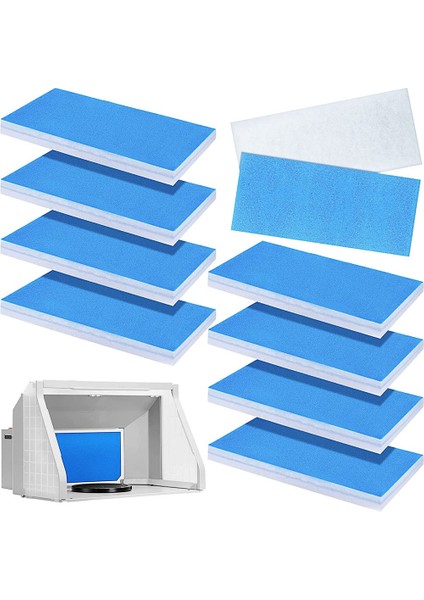 Adet Filtre Boya Kabini Filtreleri Püskürtme Kabini Master/paasche/sky Enterprise ile Uyumlu Airbrushing Için Filtreyi Değiştirin (Yurt Dışından)