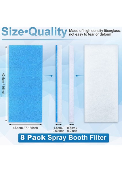 Adet Filtre Boya Kabini Filtreleri Püskürtme Kabini Master/paasche/sky Enterprise ile Uyumlu Airbrushing Için Filtreyi Değiştirin (Yurt Dışından)