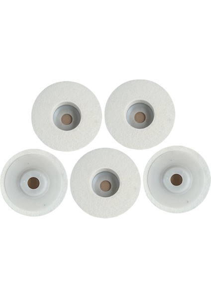 5 Adet Yün Parlatma Diski Disk, 125MM Açı Öğütücü Için Yün Keçe Parlatma Diski Disk Kiti, Keçe Parlatma Pedleri (Yurt Dışından)