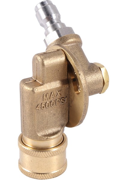 4500PSI Döner Bağlantı Parçası 1/4ın Hızlı Bağlantı Basınçlı Yıkama Makinesi Bağlantı Parçası Oluk Temizleme Adaptörü 240 Derece 7 Dişli (Yurt Dışından)
