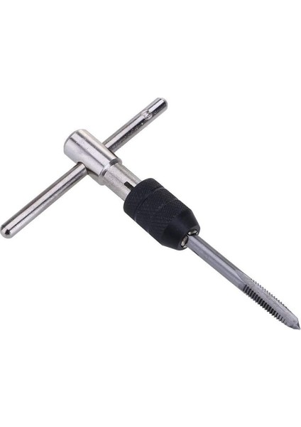9 Adet Ayarlanabilir T-Kolu Cırcır Musluk Tutucu Anahtarı Alet Seti M3-M6 Vida Konu Metrik Fiş Dokunun ve 2.5-5.0mm Büküm Matkap Ucu (Yurt Dışından)