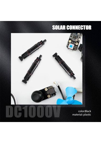 Adet Diyotlu Güneş Konnektörü Su Geçirmez Pv Konnektörü DC1000V 20A IP67 Ppo Erkek Dişi Konnektör Fişi (Yurt Dışından)