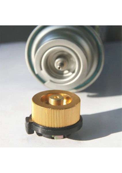 Gas Saver Plus Gaz Dönüştürücü Yeniden Dolum Gaz Tankı Dönüşüm Adaptörü Gaz Adaptörü Vana Uzun Gaz Silindiri Adaptörü, Gümüş (Yurt Dışından)