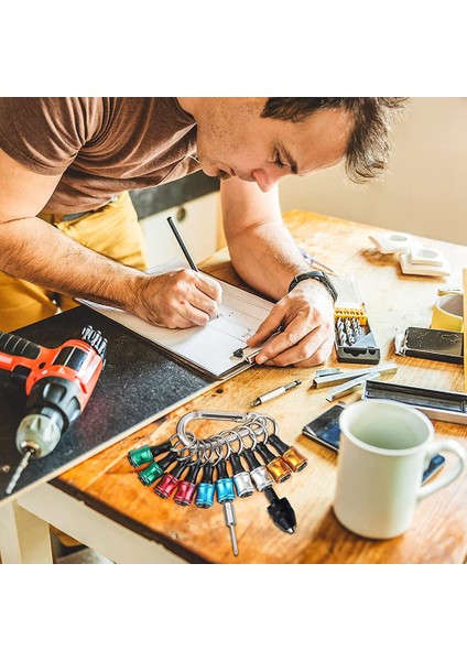 10 Adet 1/4 Inç Hex Shank Tornavida Uçları Tutucu Uzatma Çubuğu Anahtarlık Vida Adaptörü Matkap Değişimi (5 Renk) (Yurt Dışından) indirimleri