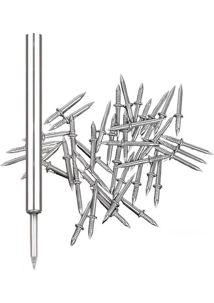 100 Adet Çift Kafalı Süpürgelik Konu Dikişsiz Çivi, Işaretsiz Süpürgelik Hattı Tırnak, Tırnak Kol Aracı ile Dikişsiz Tırnak (Yurt Dışından)