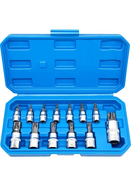 13 Adet Star Torx Bit Soket Seti T8-T70 H2-H14,CRV Soketleri 1/4 Inç, 3/8 Inç ve 1/2 Inç Tahrik El Kullanımı Için (Yurt Dışından)