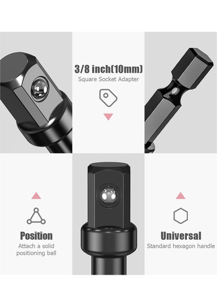 3/8 Darbe Adaptörü, 10 Paket 3/8 Soket Adaptörü 1/4 Inç Ila 3/8 Soket Adaptörü Kiti Darbeli Sürücü Için, Otomotiv Kendin Yap (Yurt Dışından) indirimleri