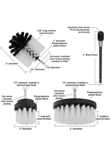 Elektrikli Halı Fırçası Matkap Seti Çok Amaçlı Temizleyici Oto Lastikleri Temizleme Araçları Banyo Scrubber Fırçalar C (Yurt Dışından) fırsatları