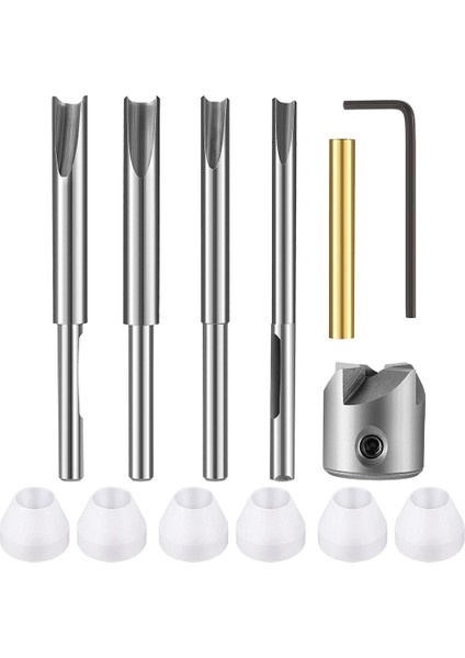 13 Parça Kalem Varil Kalem Burçları Değirmen Giyotin Seti 7mm 8mm 3/8 Inç 10MM Kesici Miller Ağaç Işleme Kalem Seti (Yurt Dışından)