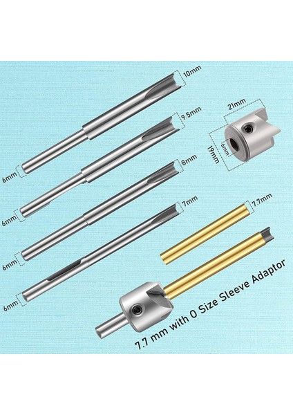 13 Parça Kalem Varil Kalem Burçları Değirmen Giyotin Seti 7mm 8mm 3/8 Inç 10MM Kesici Miller Ağaç Işleme Kalem Seti (Yurt Dışından)