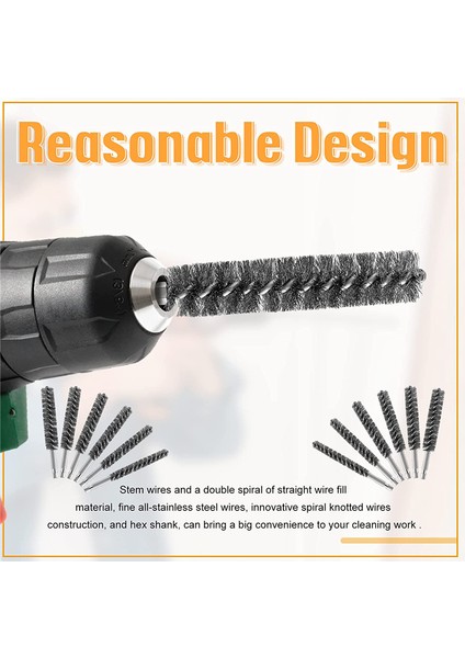 Paslanmaz Çelik Delik Fırçası Paslanmaz Çelik Kıllar Altıgen Saplı Elektrikli Matkap Için Tel Fırça 12 Adet (Yurt Dışından) fiyatları