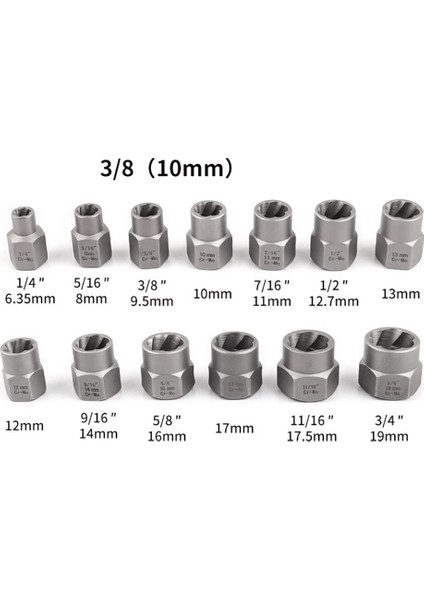14 Adet Darbe Cıvata ve Somun Sökücü Seti, Altıgen Adaptör Çıkarma Soket Seti ile Soyulmuş Bijon Sökücü (Yurt Dışından) fiyatları