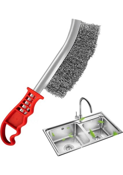 Paslanmaz Çelik Tel Fırça, Metal Pas Temizleme, Dekontaminasyon ve Parlatma Çok Fonksiyonlu Fırça Sarı (Yurt Dışından) fiyatları