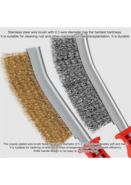 Paslanmaz Çelik Tel Fırça, Metal Pas Temizleme, Dekontaminasyon ve Parlatma Çok Fonksiyonlu Fırça Sarı (Yurt Dışından) modelleri