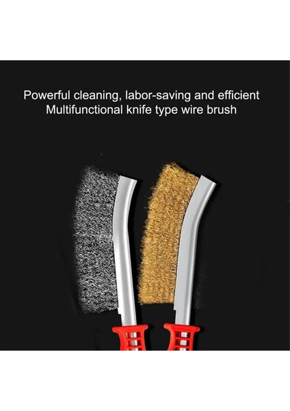 Paslanmaz Çelik Tel Fırça, Metal Pas Temizleme, Dekontaminasyon ve Parlatma Çok Fonksiyonlu Fırça Sarı (Yurt Dışından) fırsatları